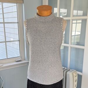 Worthington Light Gray Knit Sweater Top